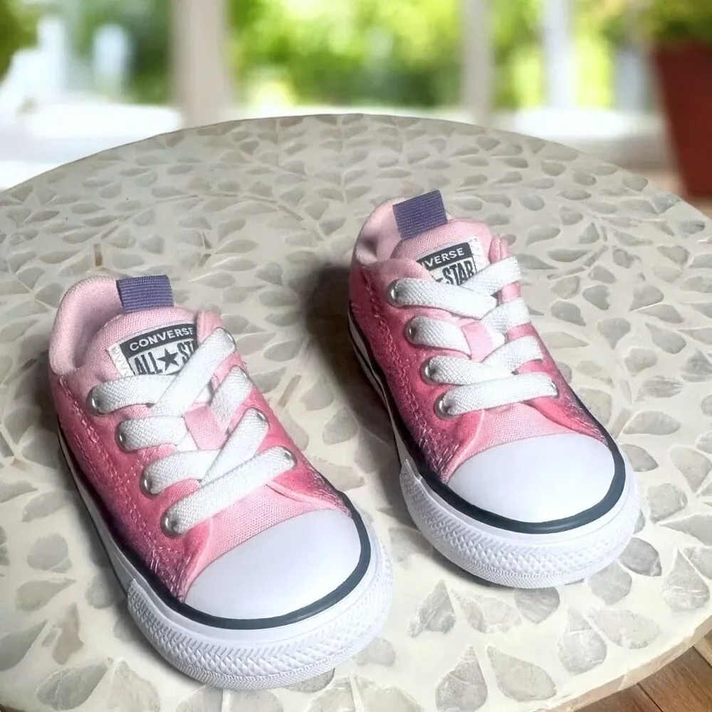 Converse Chuck Taylor All Star Rave Sneaker Toddler Size 5 Pink Purple Ombre New